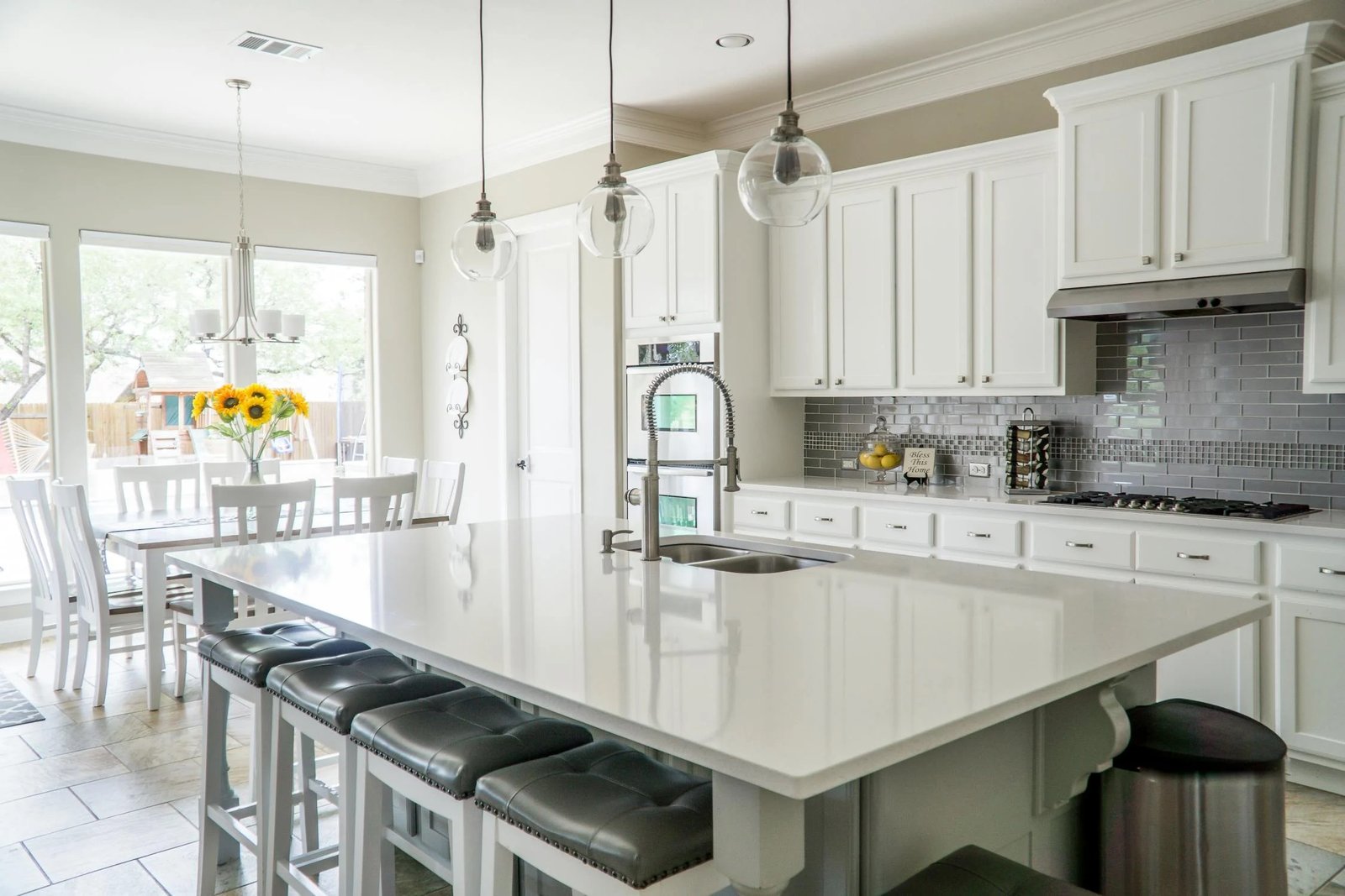Custom wood cabinetry installed in a luxury home